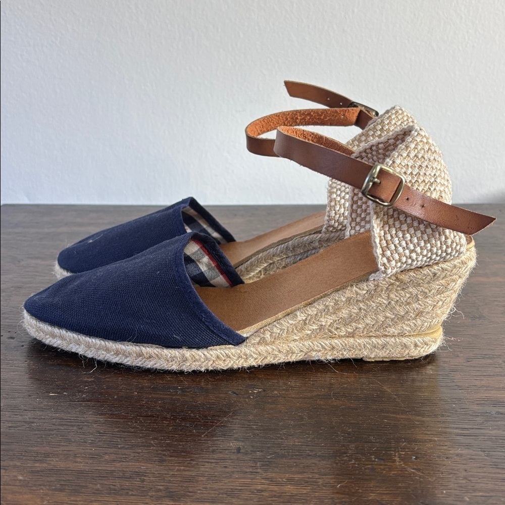 Navy Blue Espadrille Sandals